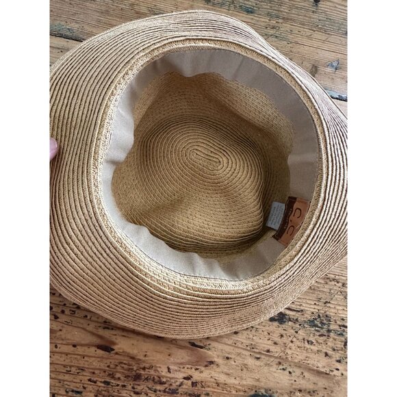 C.C. Exclusives Womens Paper hat one size sun‎ hat summer - Picture 5 of 6